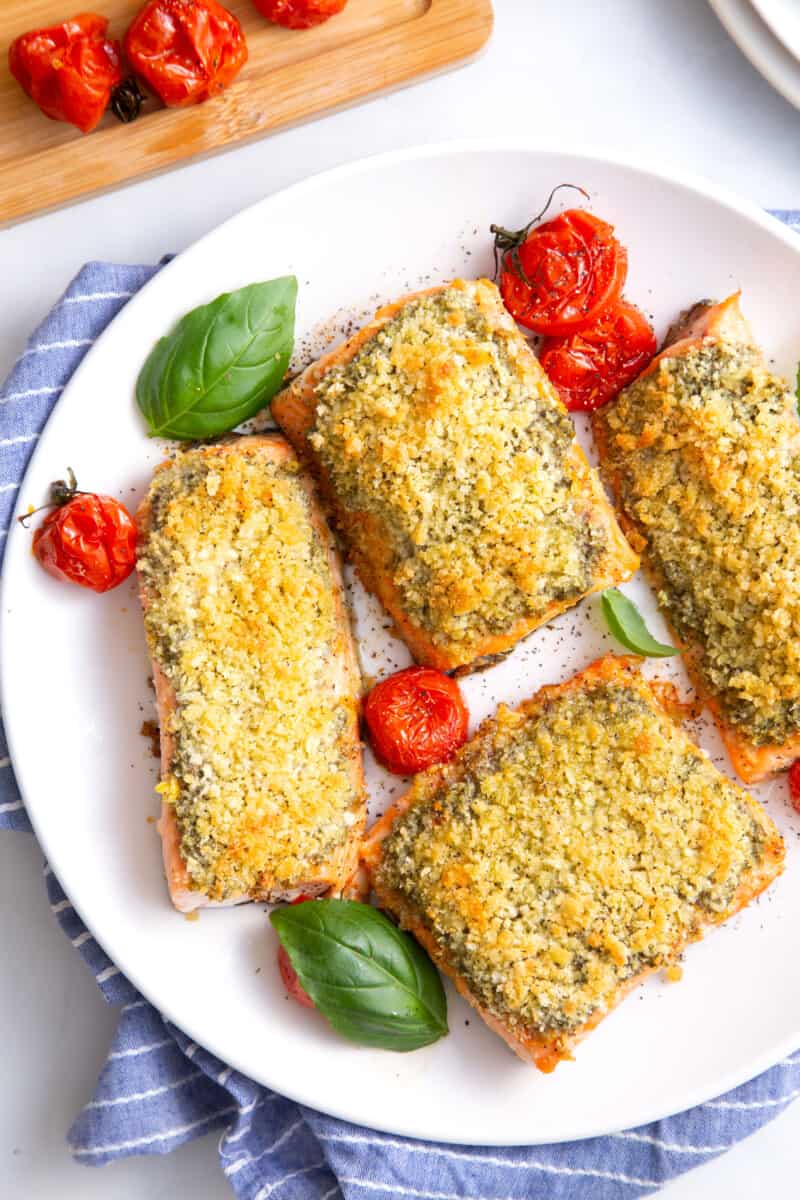 Easy Pesto Salmon Recipe All Things Mamma