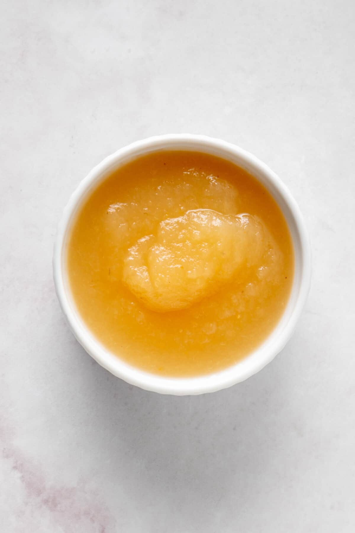 Applesauce egg substitute in bowl.