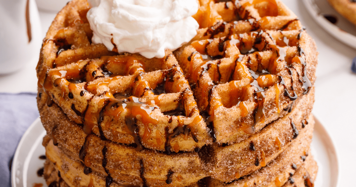 Churro Waffles All Things Mamma