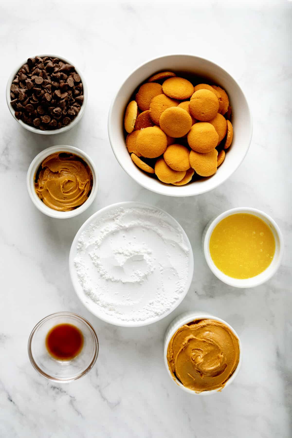 ingredients to make no bake peanut butter bars