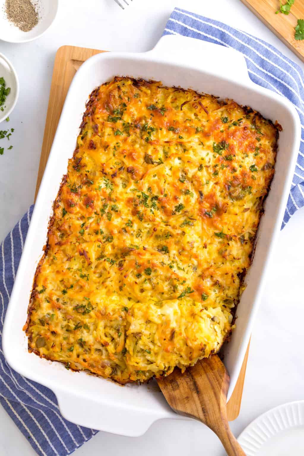Cheesy Breakfast Potato Casserole Recipe All Things Mamma