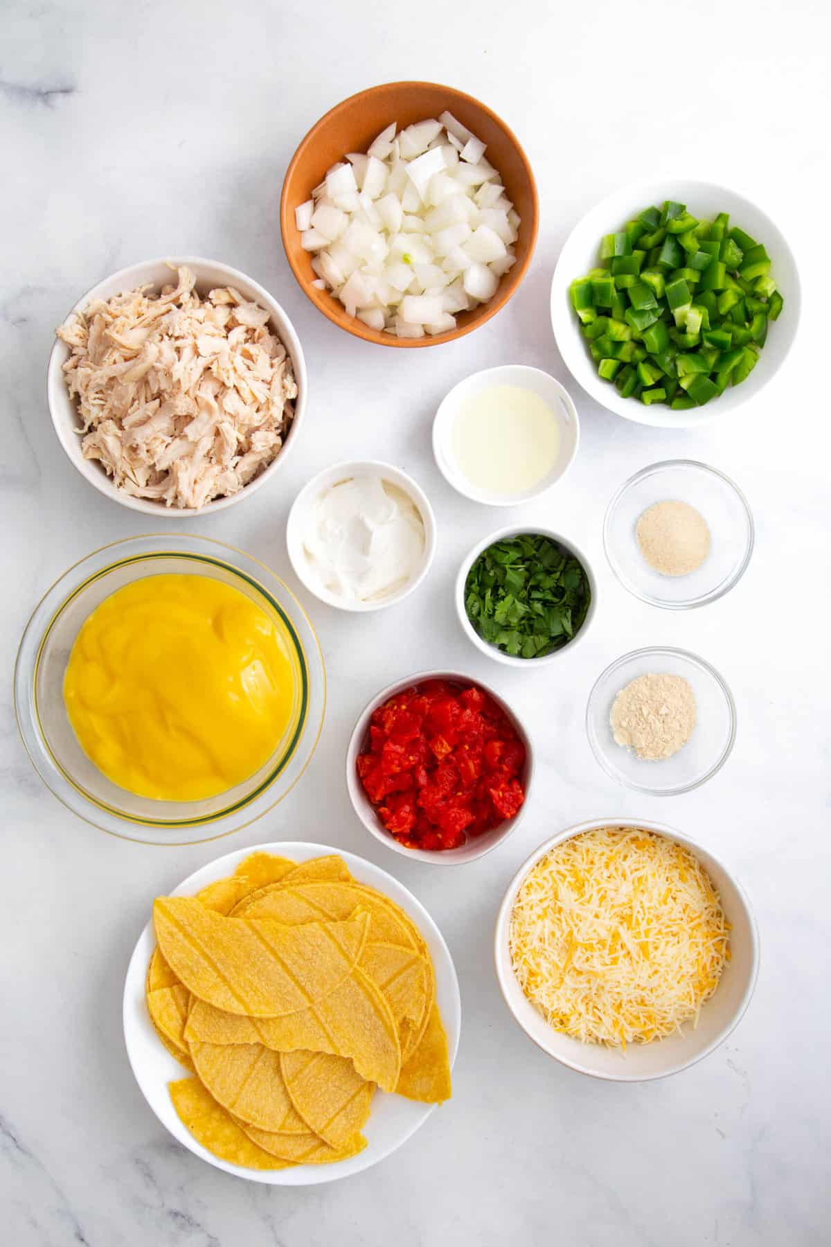 ingredients to make king ranch chicken casserole