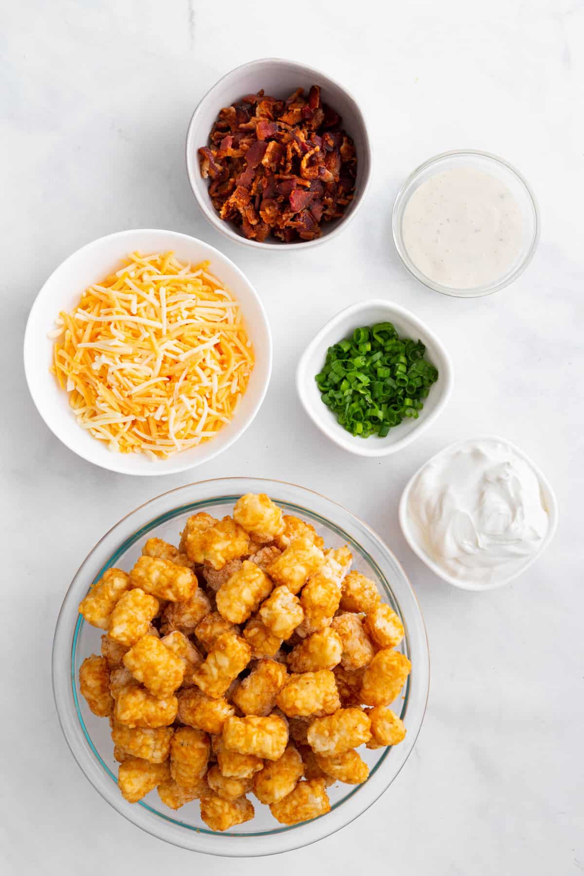 ingredients to make loaded tater tots
