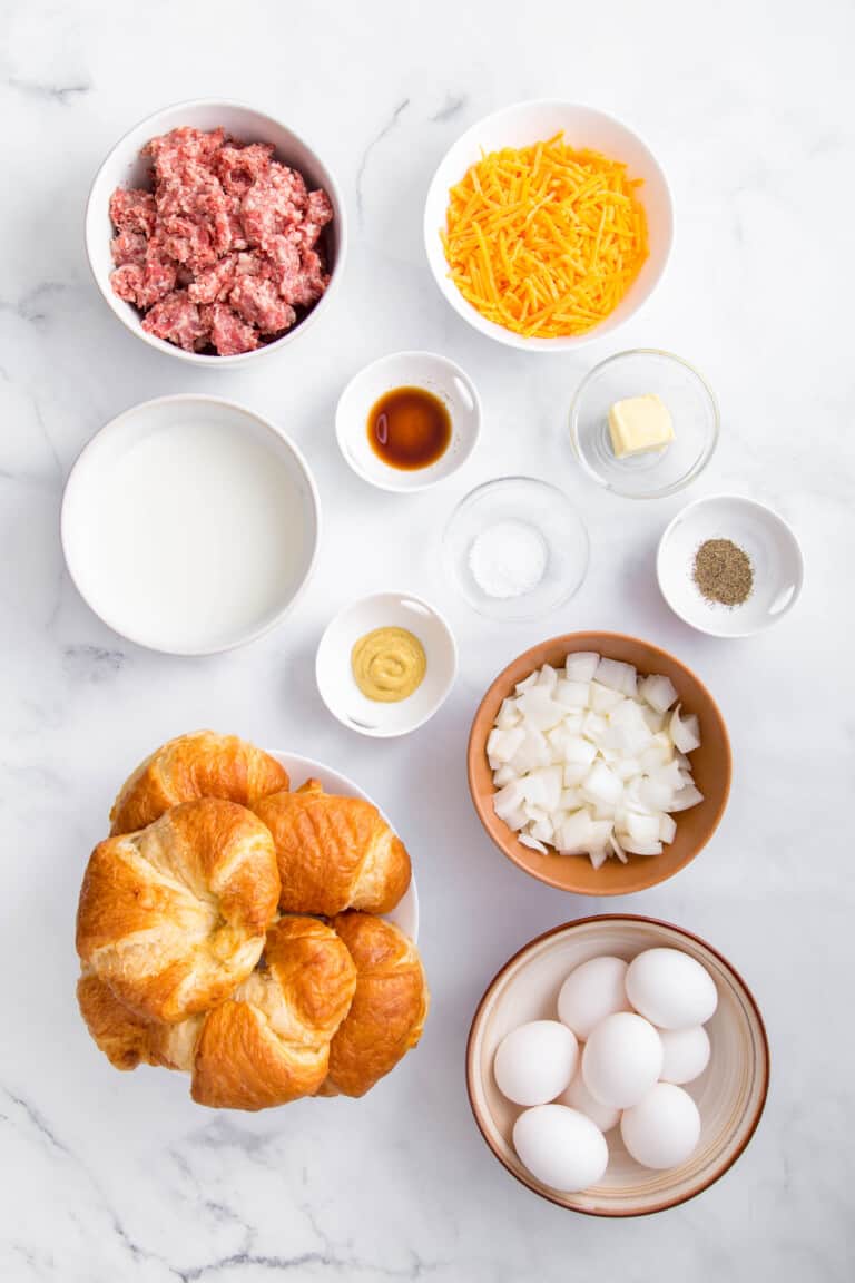 Sausage Croissant Breakfast Casserole All Things Mamma