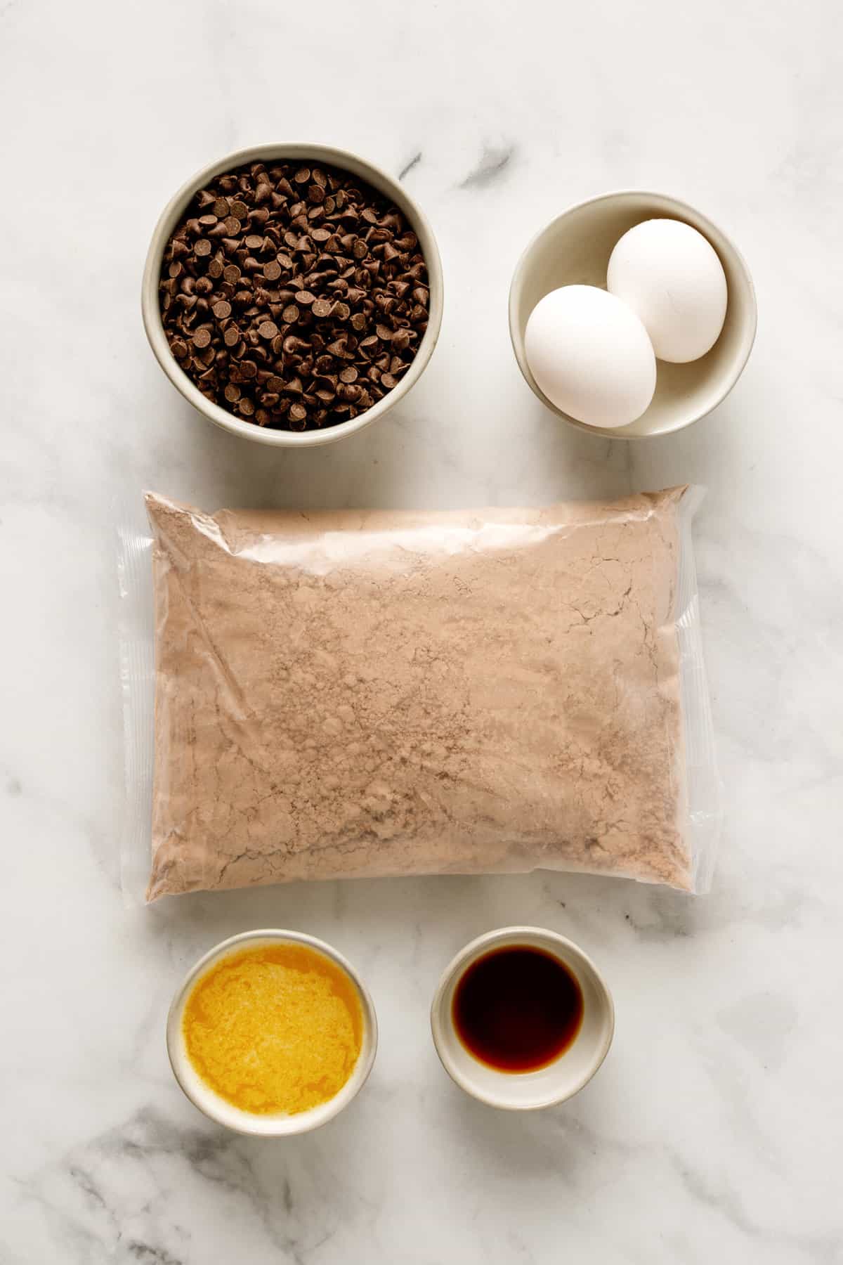 ingredients to make cake mix brownies