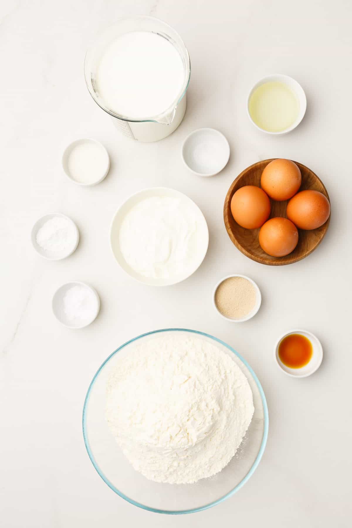 ingredients to make overnight pancakes