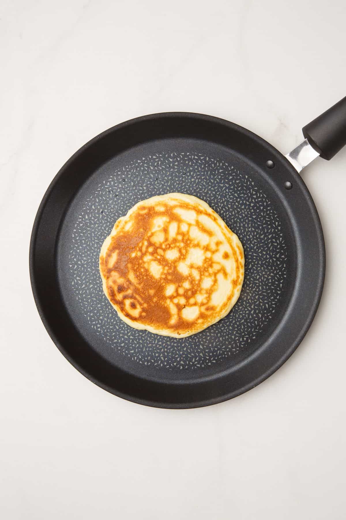 pancake cooking on a pan