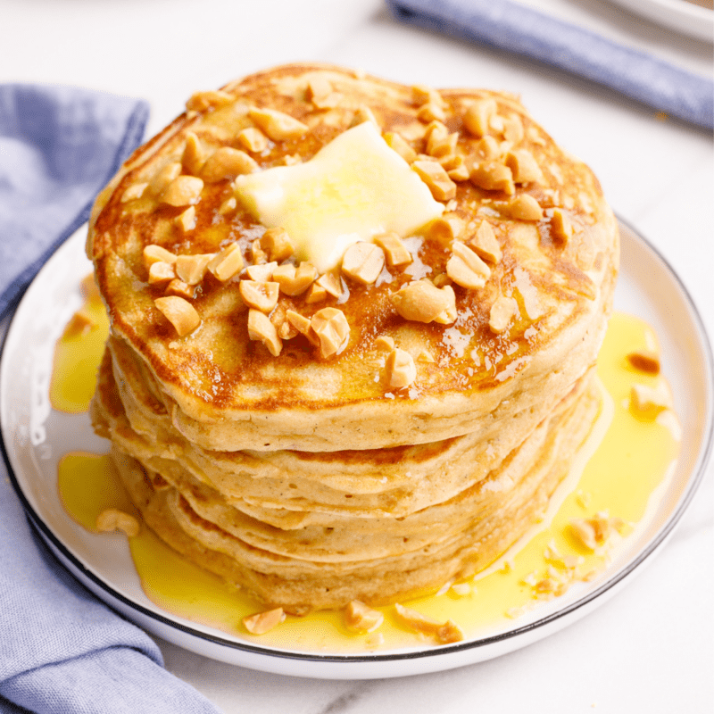 Fluffy Peanut Butter Pancakes Recipe All Things Mamma