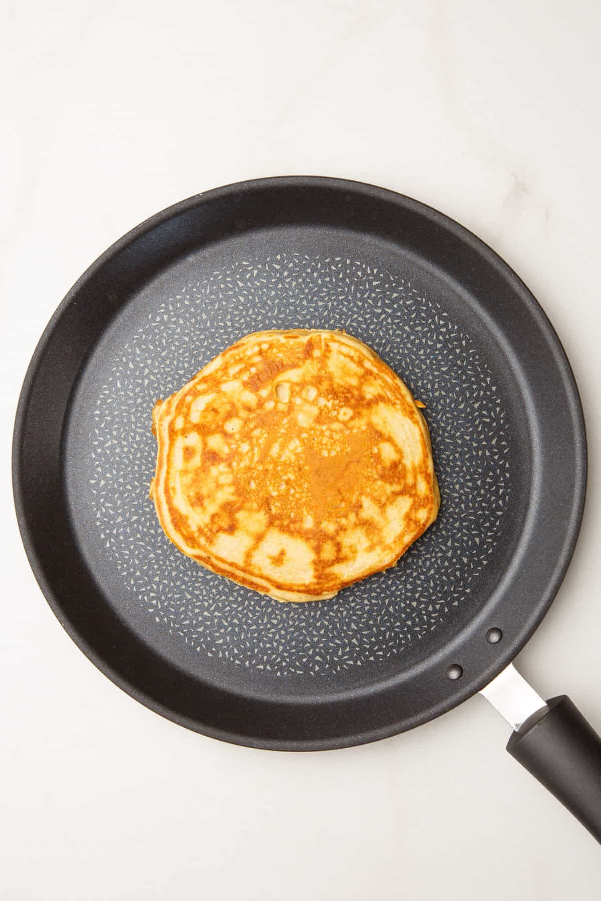 Picture of Fluffy Peanut Butter Pancakes Recipe | All Things Mamma