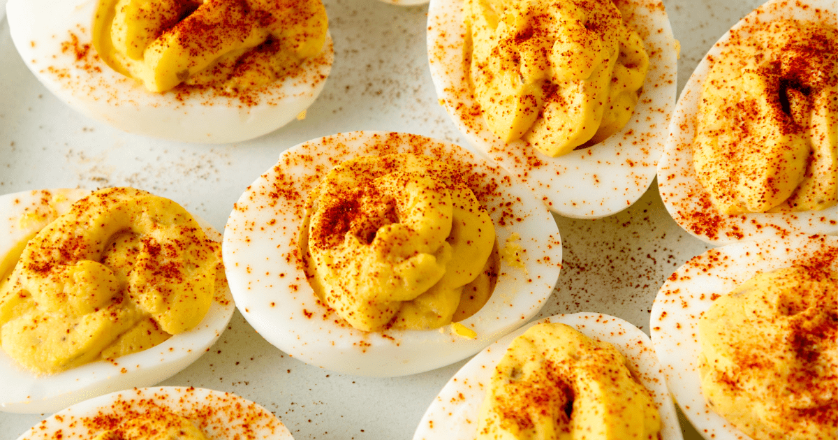Southern deviled eggs. 