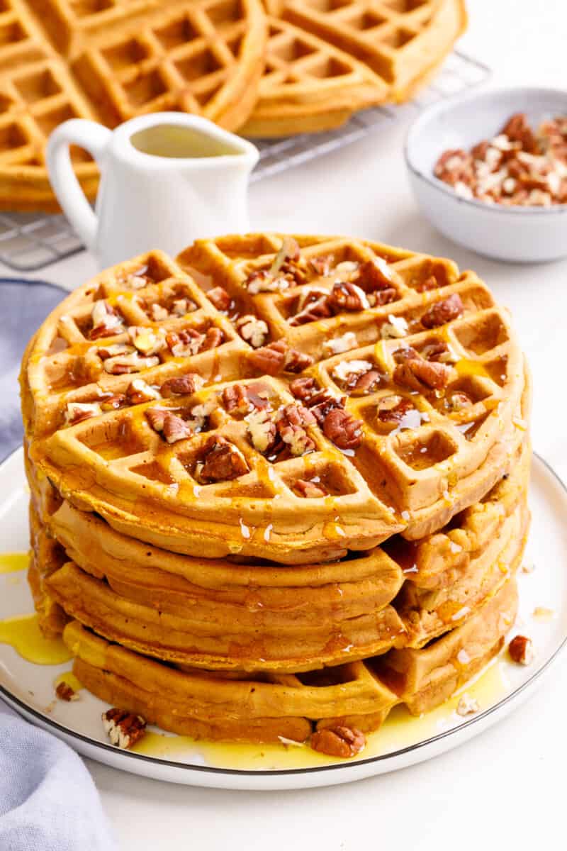 Fluffy Sweet Potato Waffles Recipe All Things Mamma