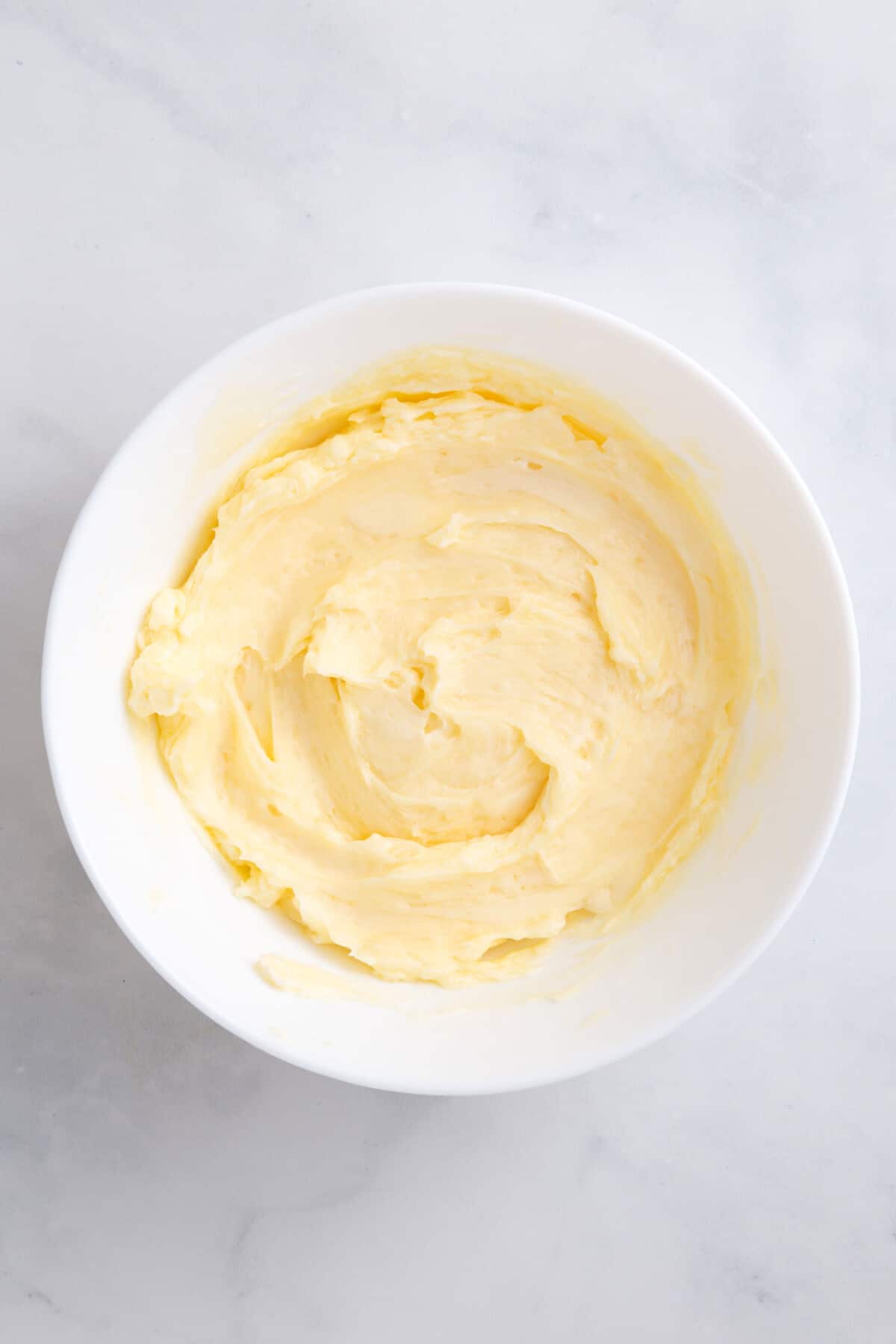 honey butter in a large white bowl.