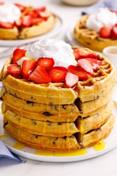Recipe Chocolate Chip Waffles Hero-4