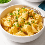 A bowl of corn pasta.