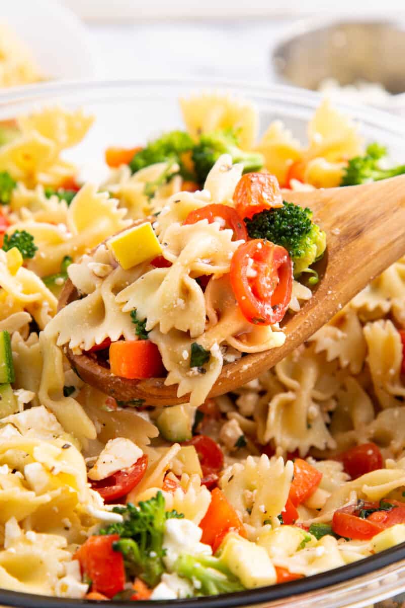 Easy Summer Vegetable Pasta Salad All Things Mamma