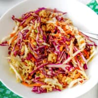 A bowl of Ramen noodle salad.
