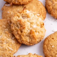 Baked coconut cookies.