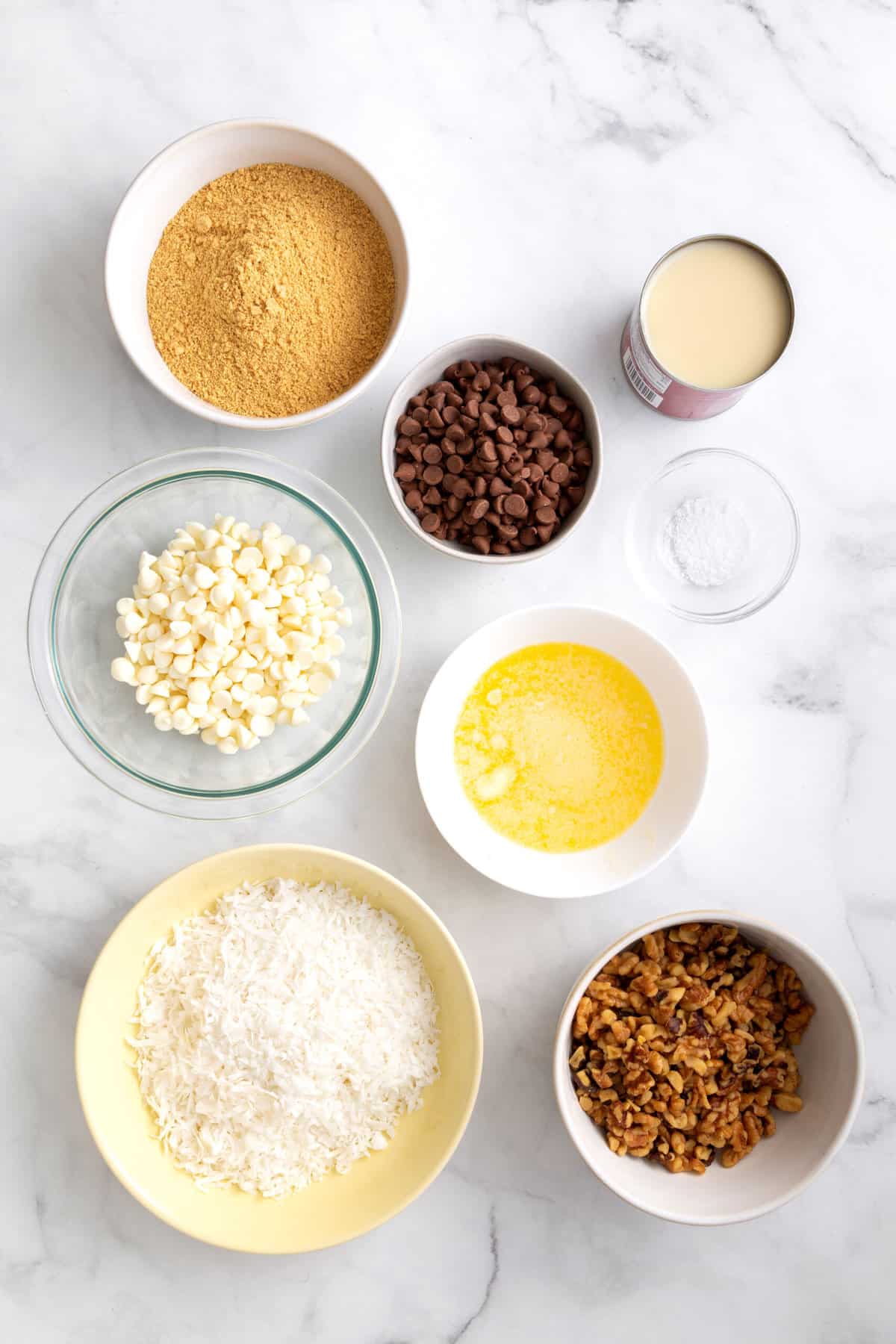 ingredients to make hello dolly bars