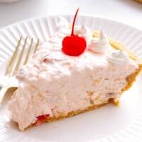 A slice of Millionaire's pie on a plate.