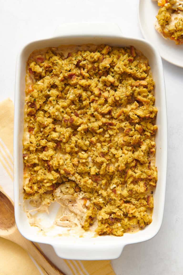 Easy Chicken and Stuffing Casserole - All Things Mamma