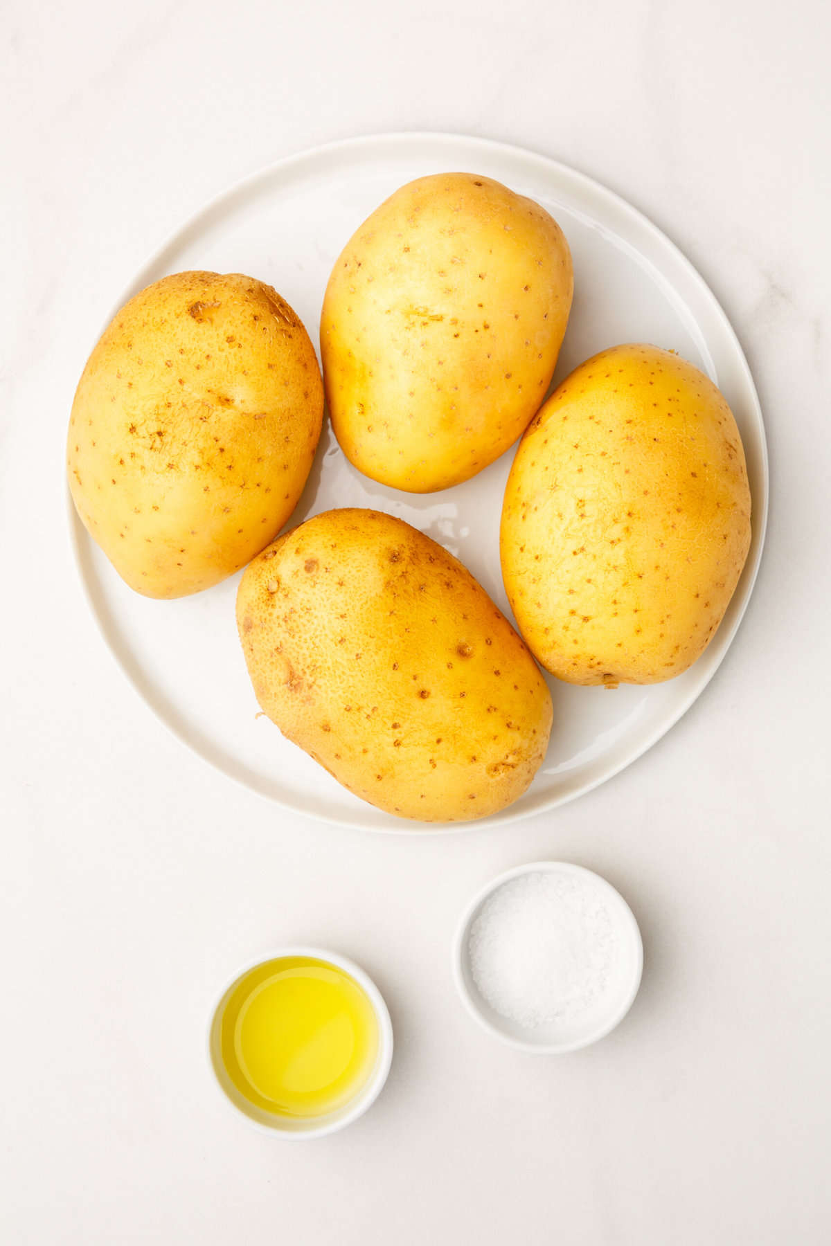 ingredients to make perfectly baked potatoes