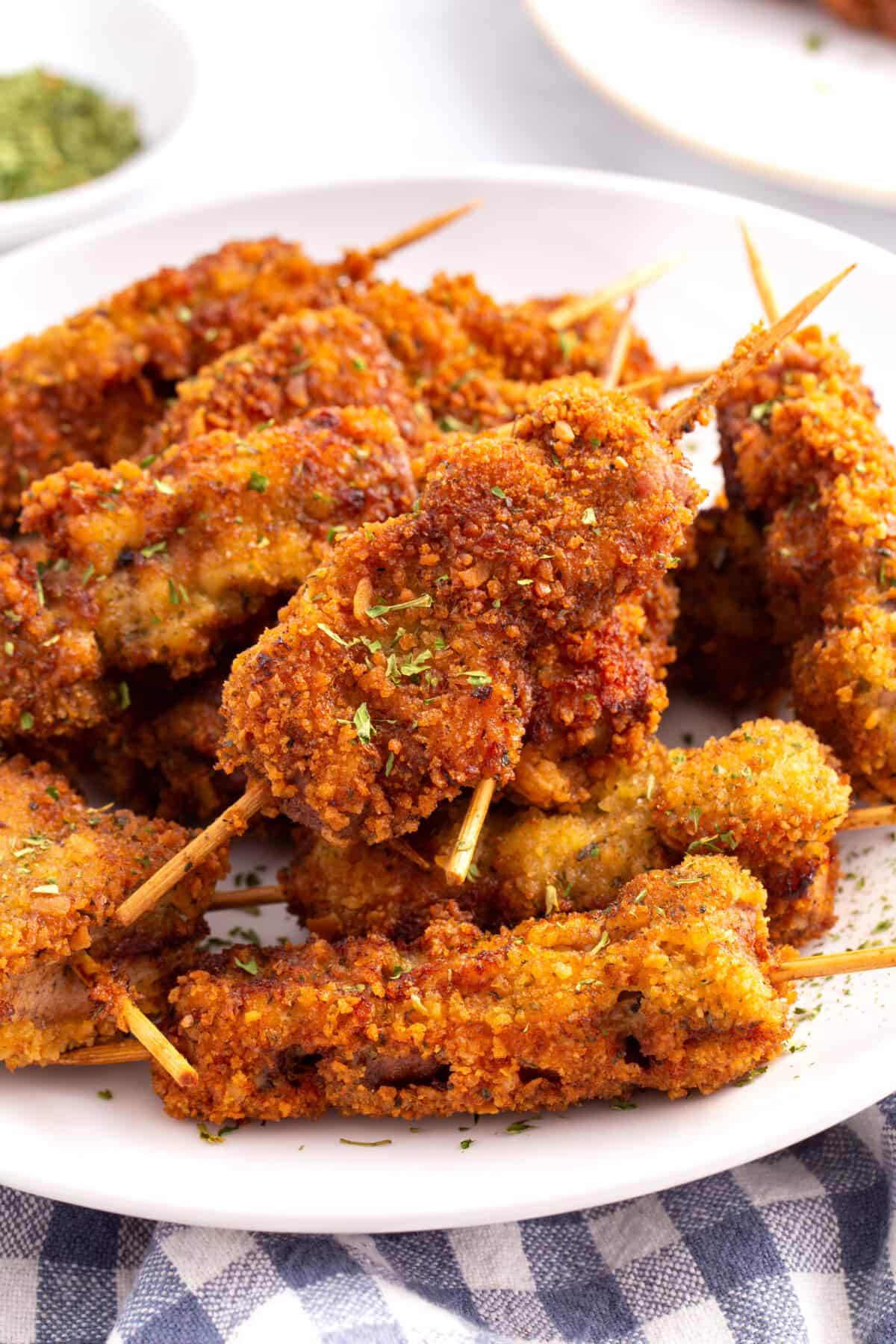 A plate of fried city chicken.
