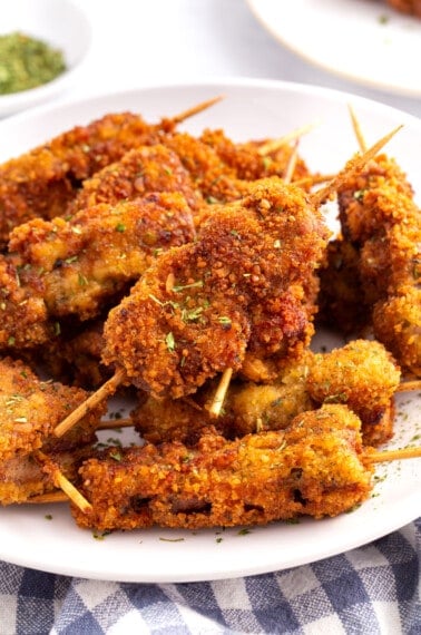 A plate of fried city chicken.