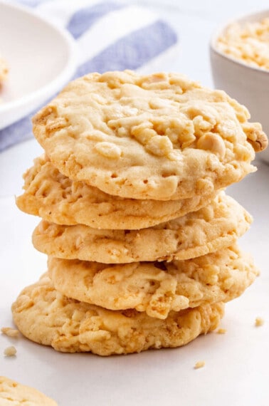 A stack of Rice Krispies Cookies.
