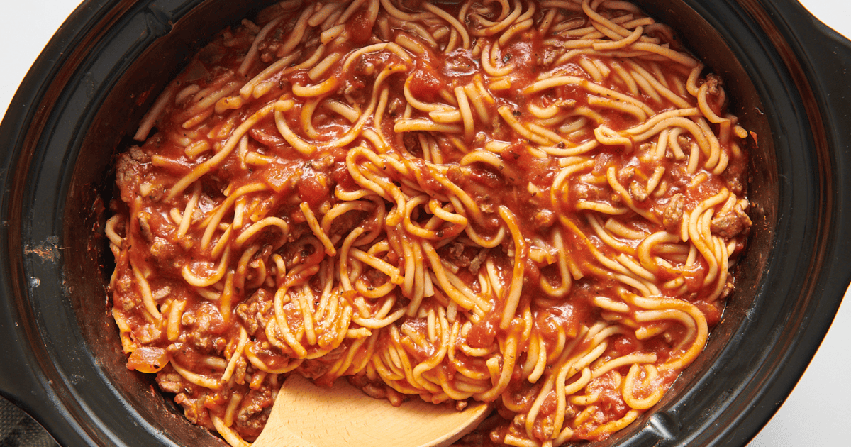 Easy Crock Pot Spaghetti All Things Mamma
