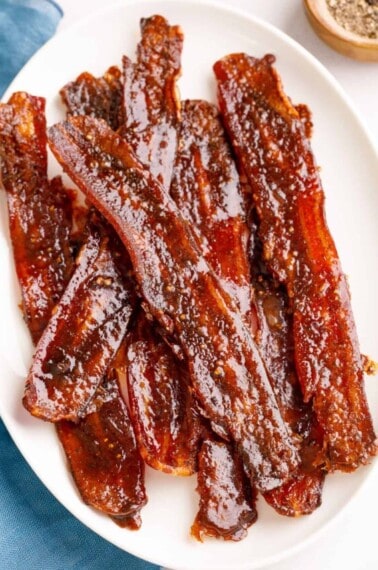 A plate of Million Dollar Bacon.