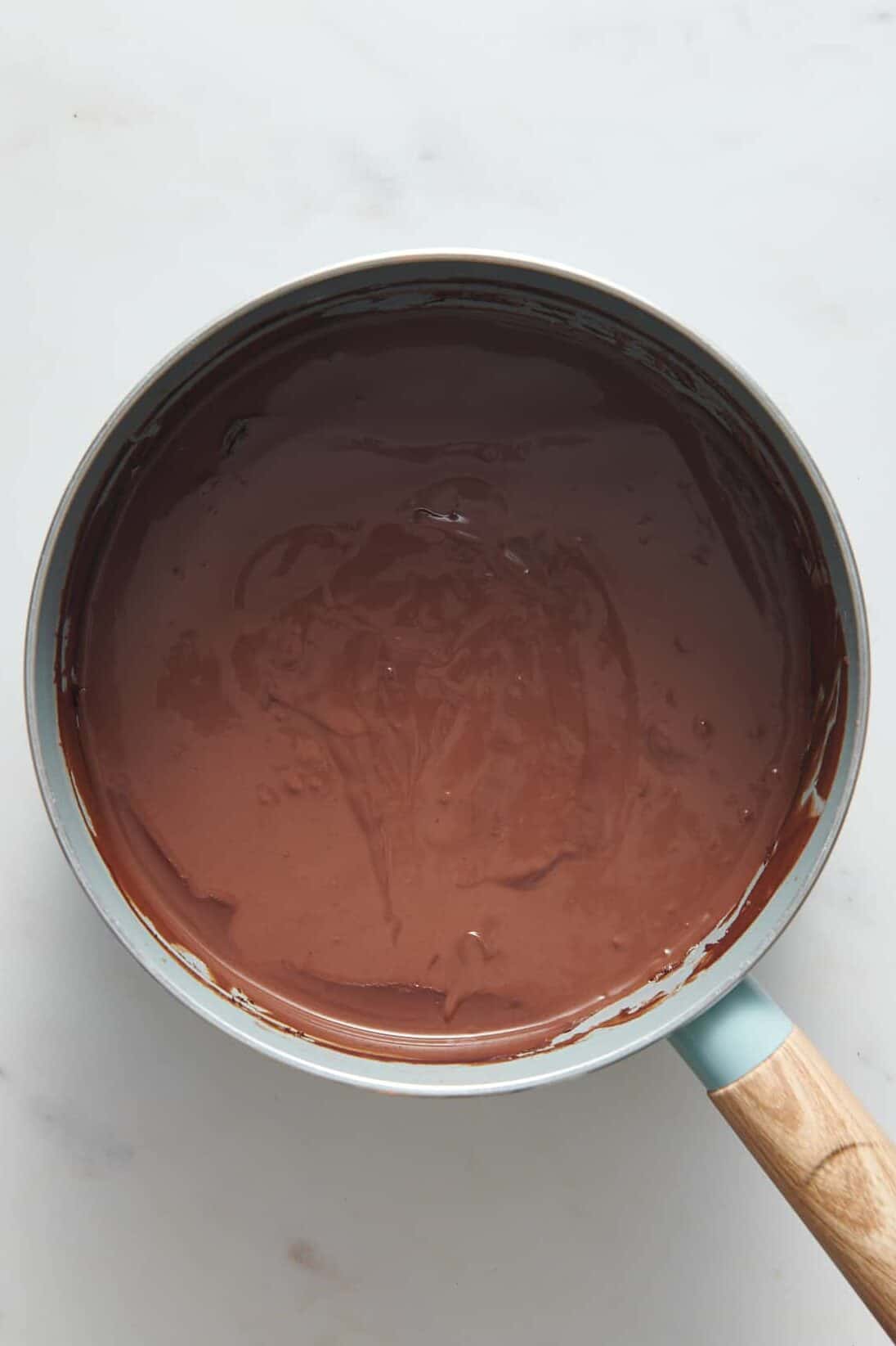 chocolate ganache for chocolate pudding pie filling. 