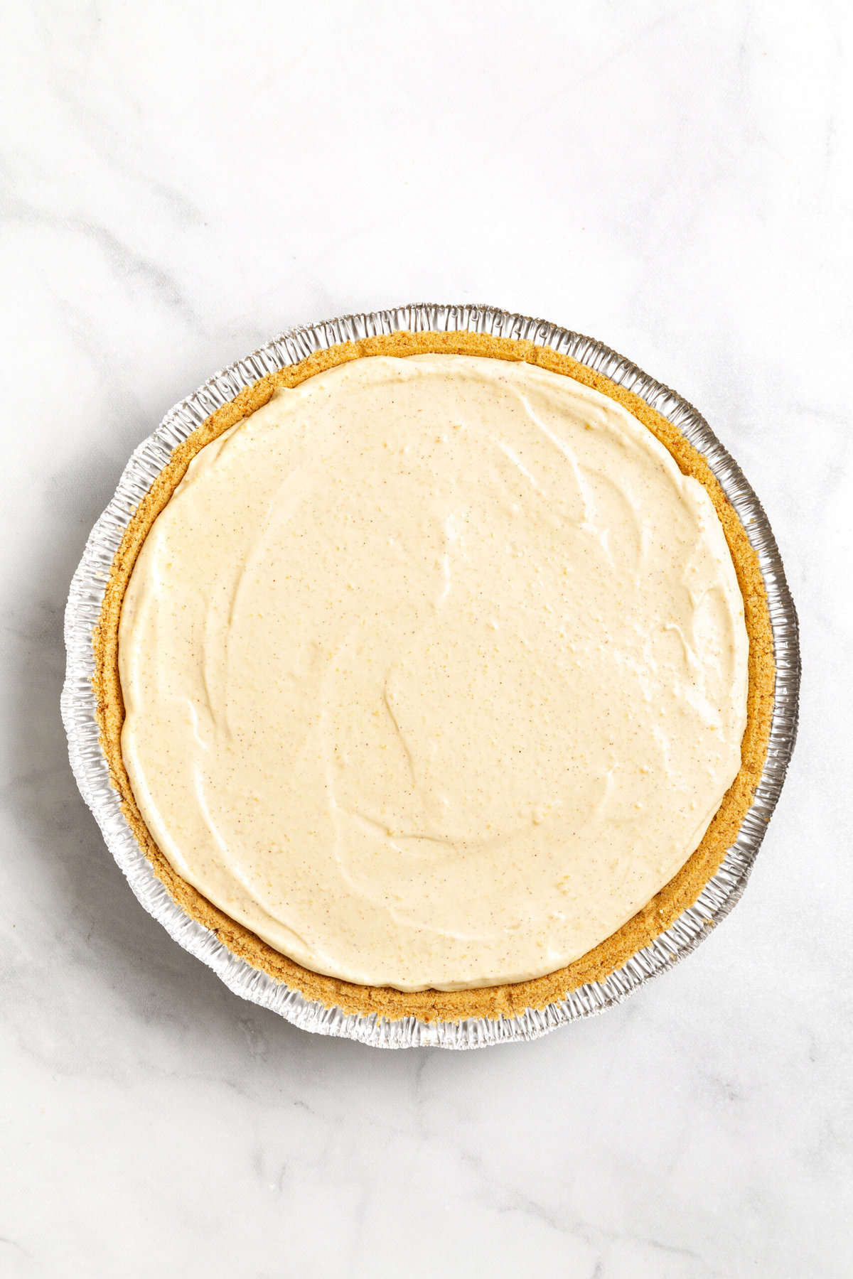 no bake egg nog filling in a store-bought pie crust. 
