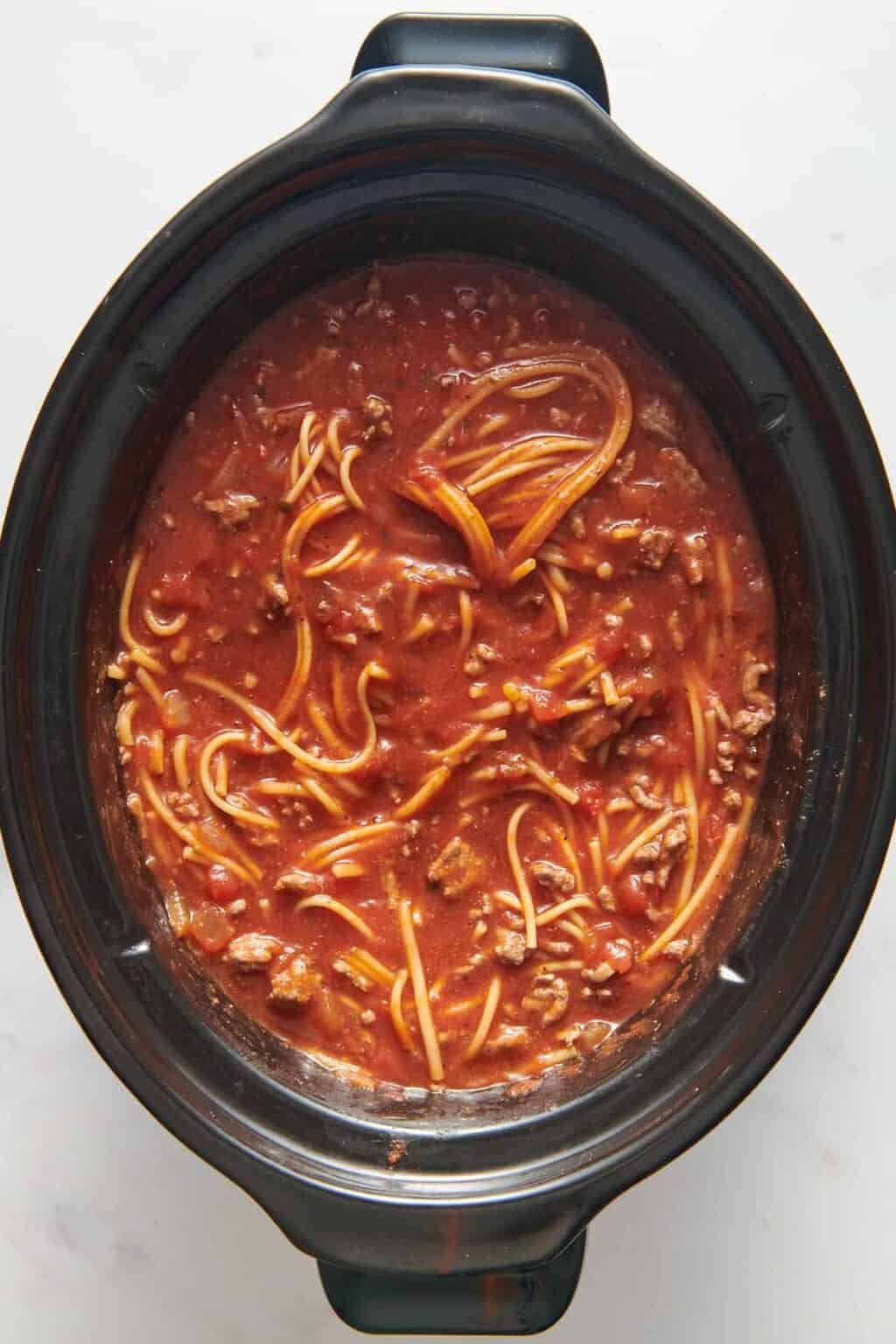 Easy Crock Pot Spaghetti All Things Mamma
