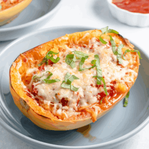 Stuffed lasagna spaghetti squash.