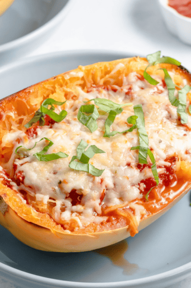 Stuffed lasagna spaghetti squash.