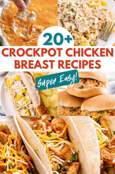 collage image of the best crockpot chicken recipes.