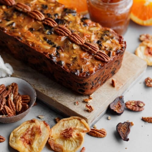 fruit cake with pecans