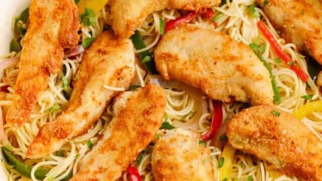 Olive Garden Chicken Scampi.