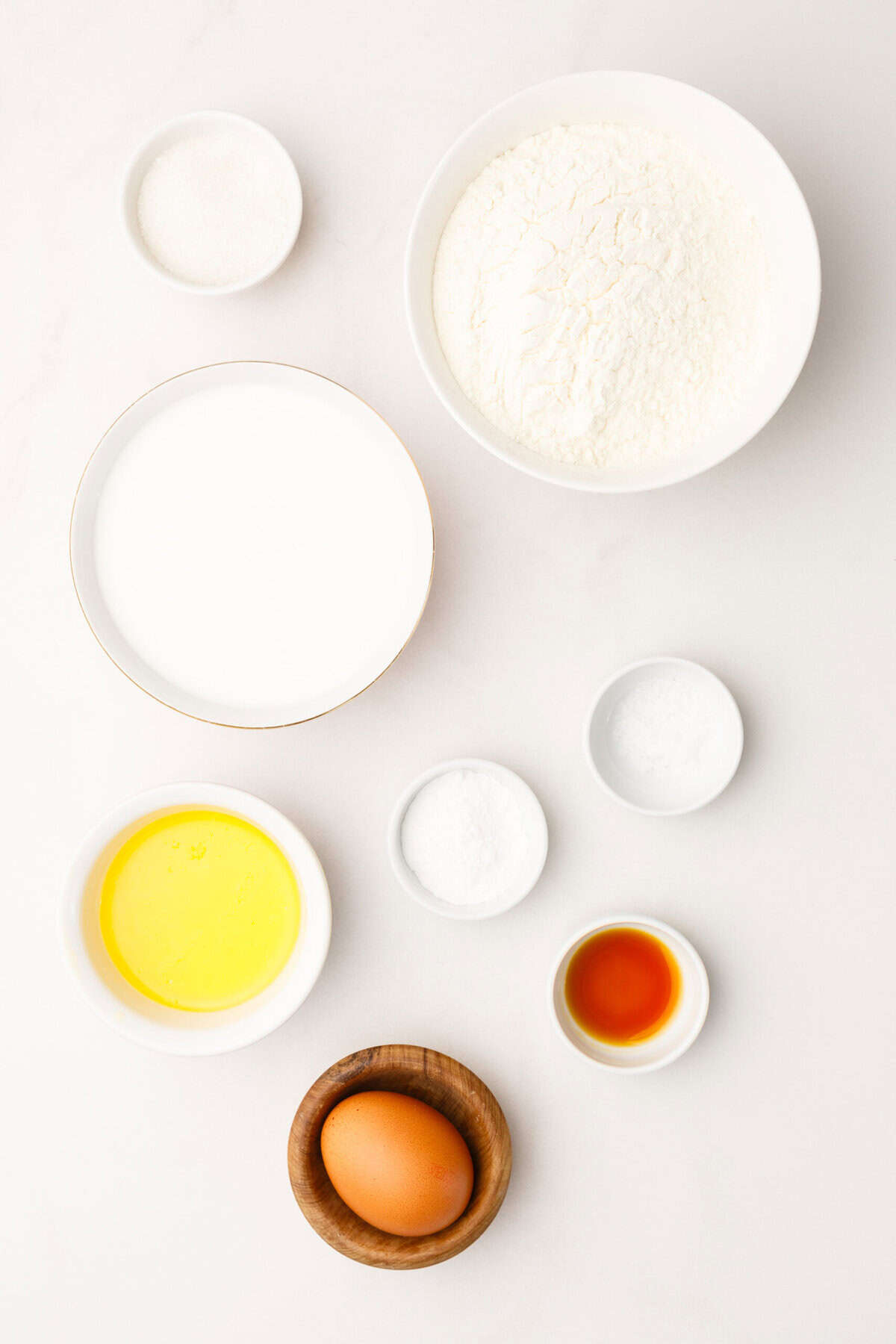 Silver Dollar pancakes ingredients.