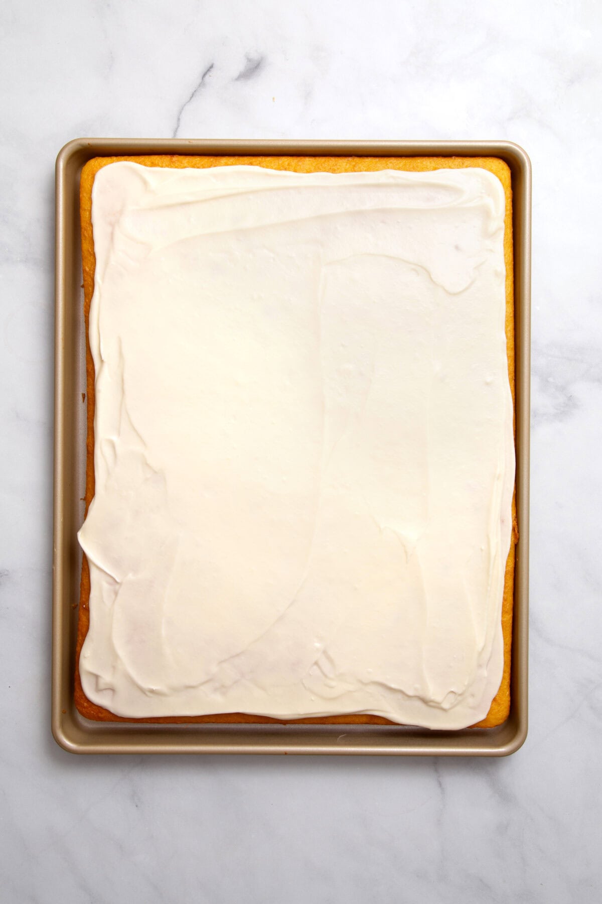 frosted lemon sheet cake