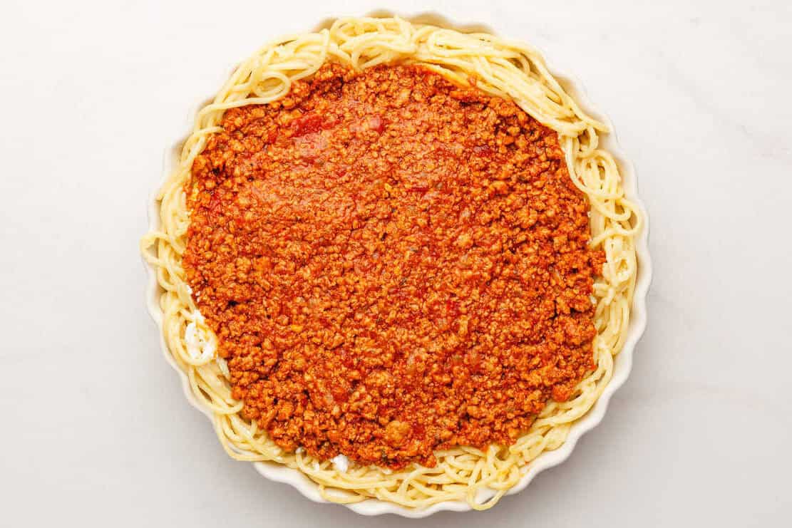 spaghetti pie filling.
