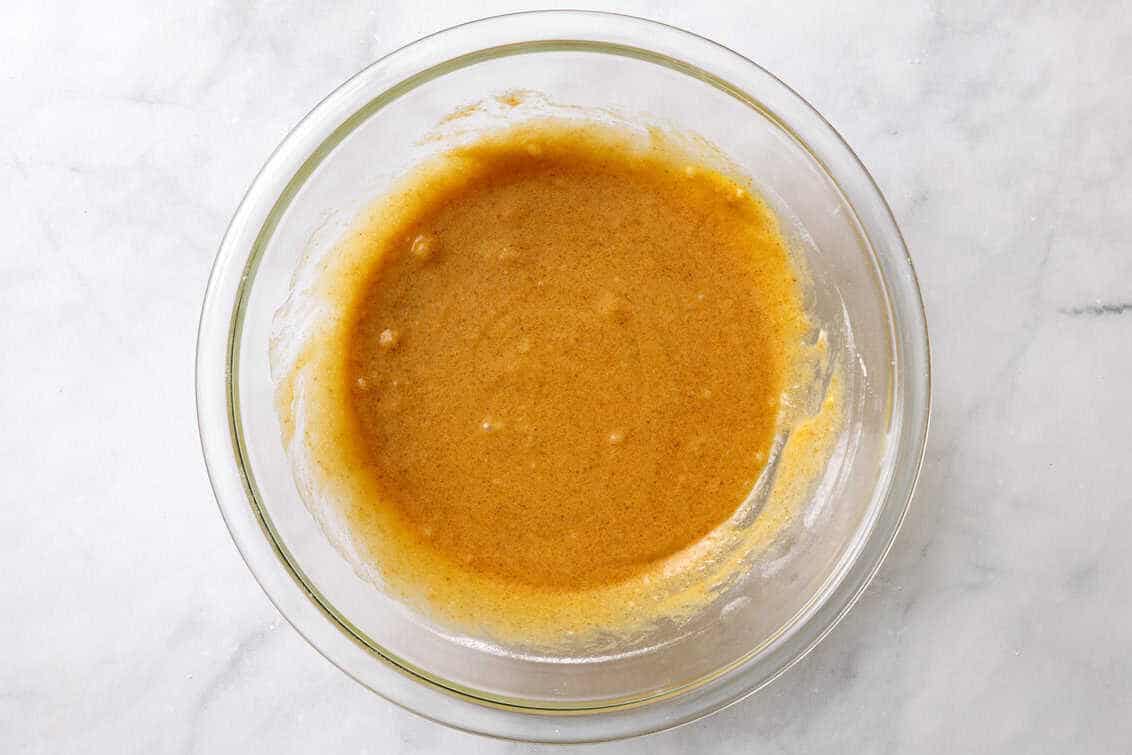 derby pie filling in a bowl.