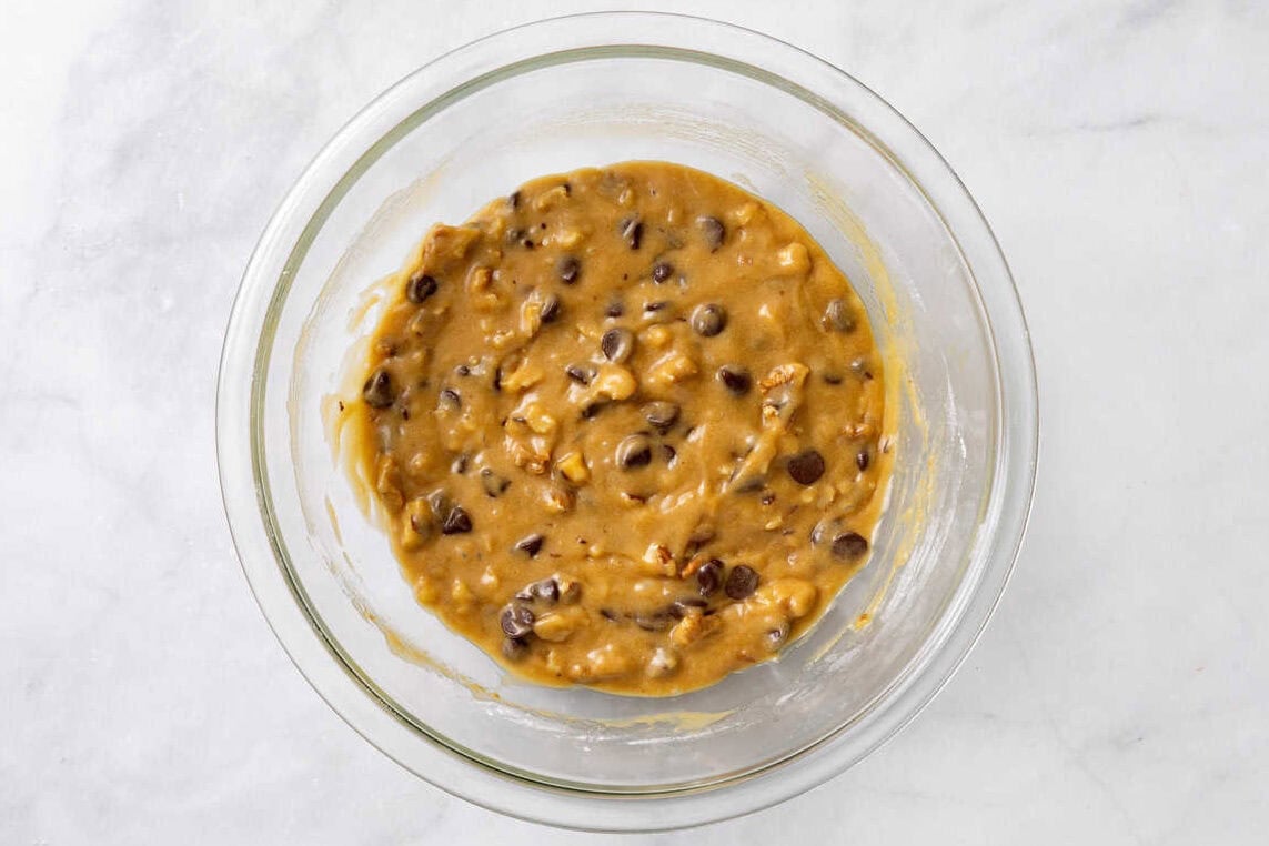 derby pie filling with chocolate chips.