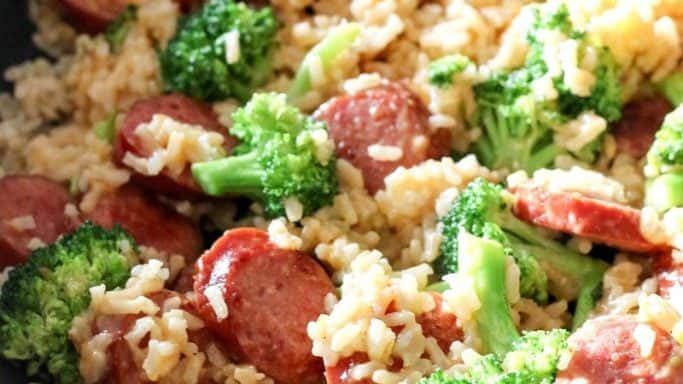 Smoked Sausage & Rice One Skillet Meal Recipe