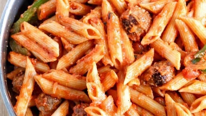 One-Skillet Creamy Tomato Italian Sausage Pasta