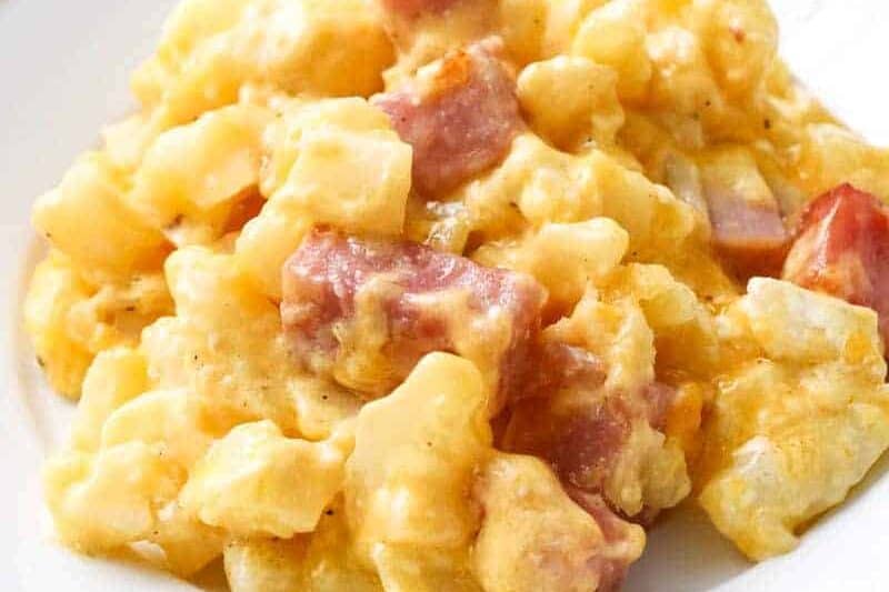 cheesy ham and potato casserole