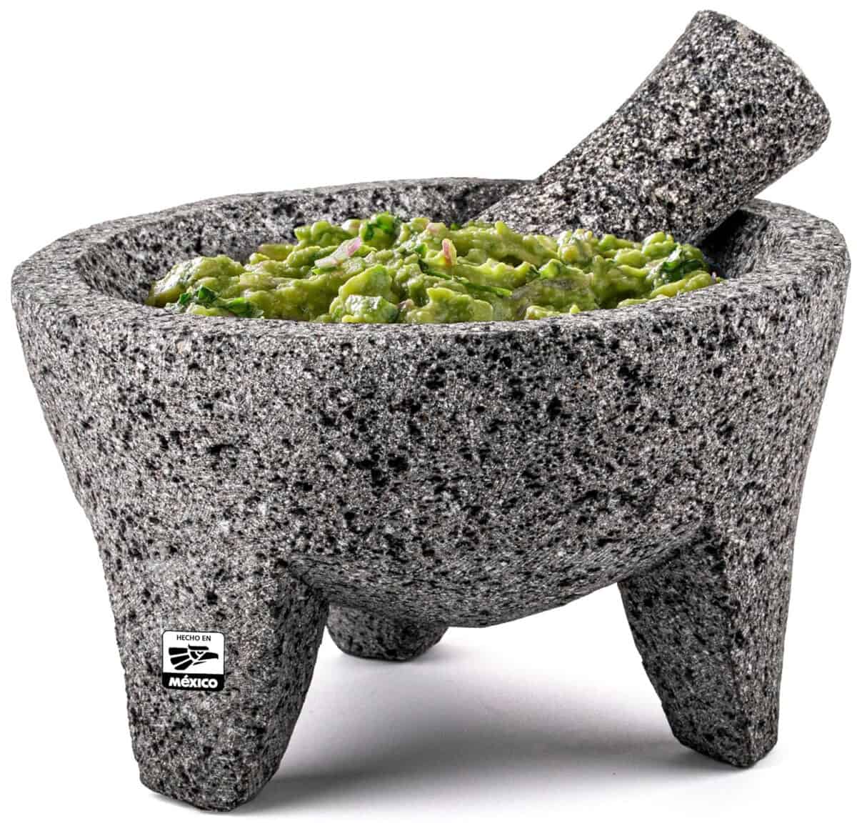 Molcajete with guacamole