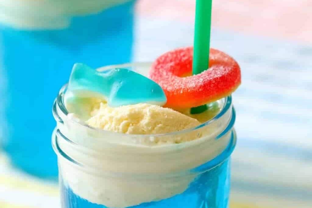 Shark Bait Ice Cream Floats