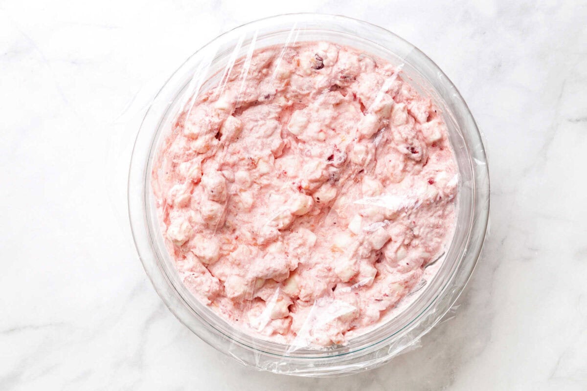 covered mixture in. abowl.