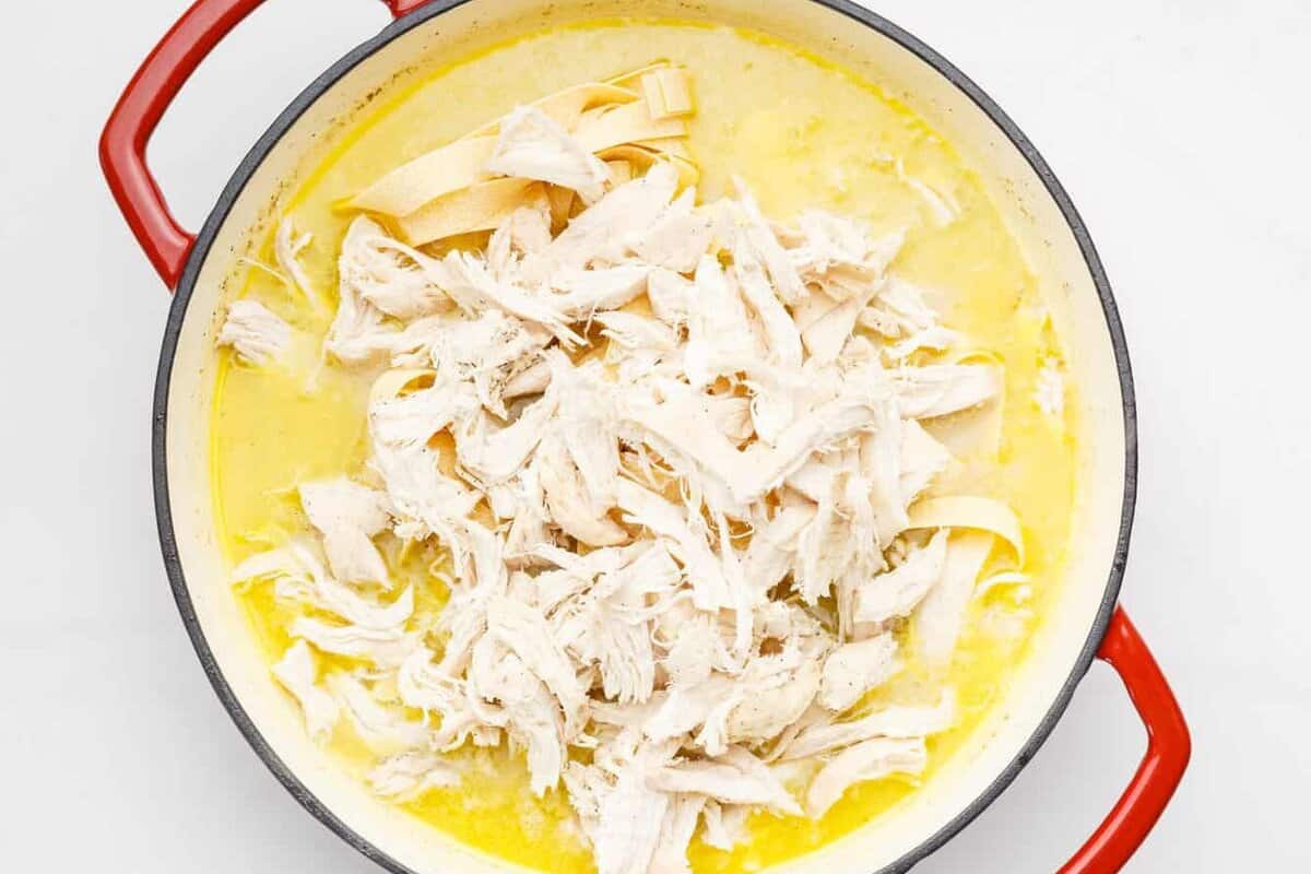 Stovetop Chicken and Noodles Step-16